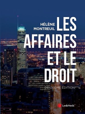 cover image of Les affaires et le droit